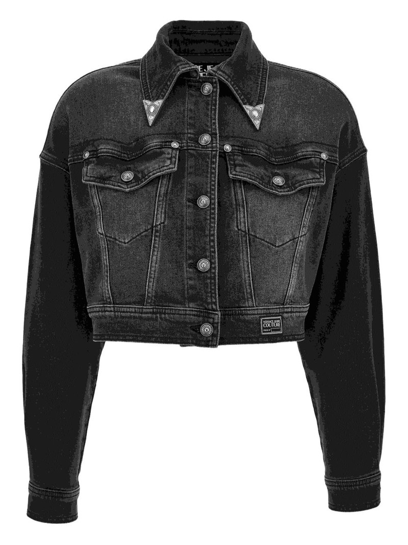 embroidered-flower denim jacket 1