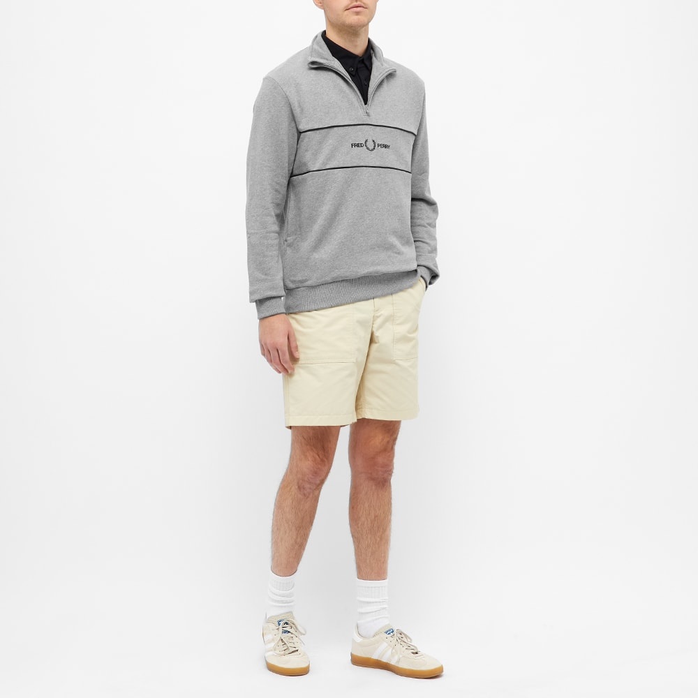 Fred Perry Authentic Embroidered Panel Half Zip Sweat - 5