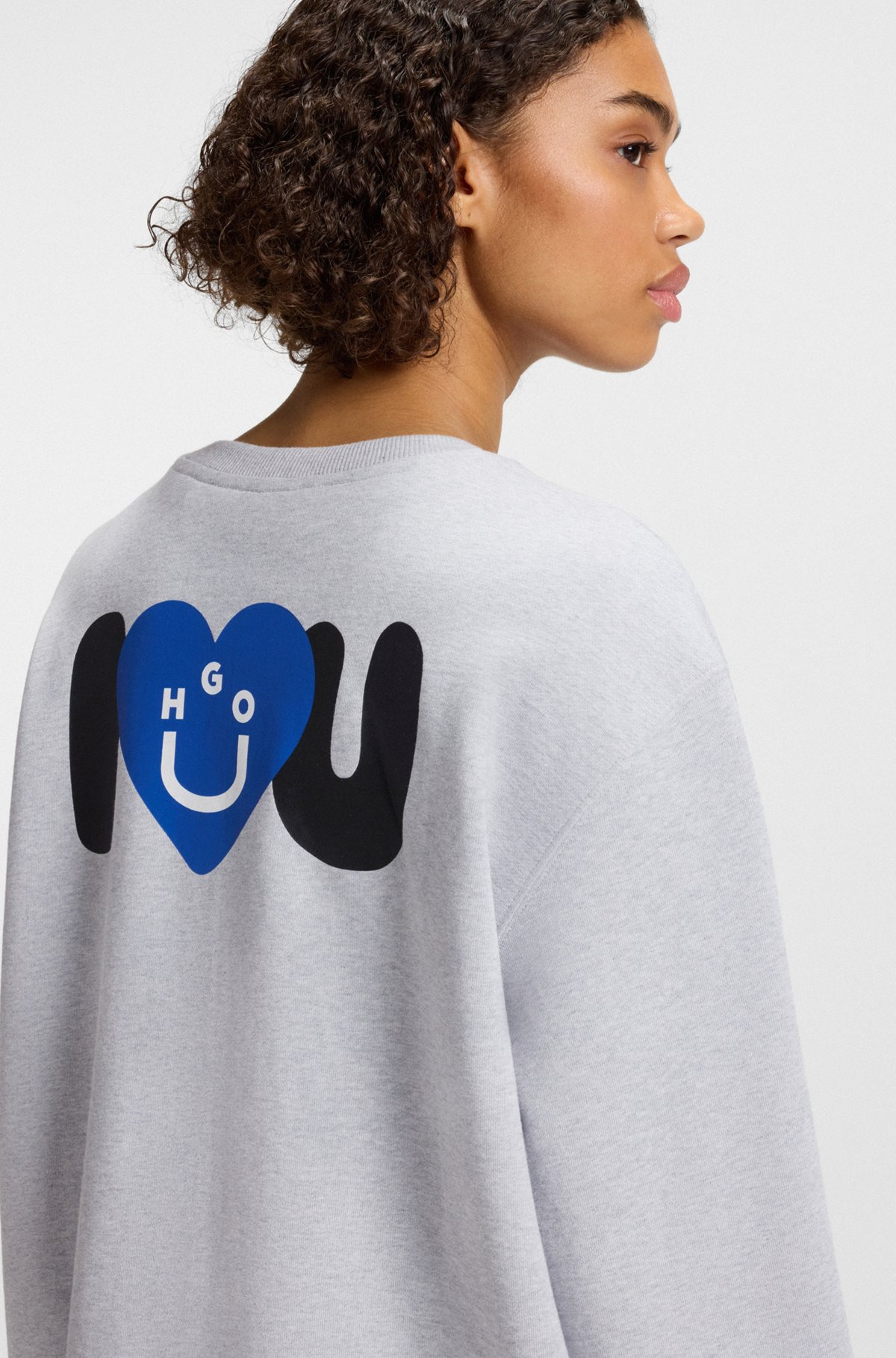 ALL-GENDER SWEATSHIRT WITH HAPPY HUGO ARTWORK - 5