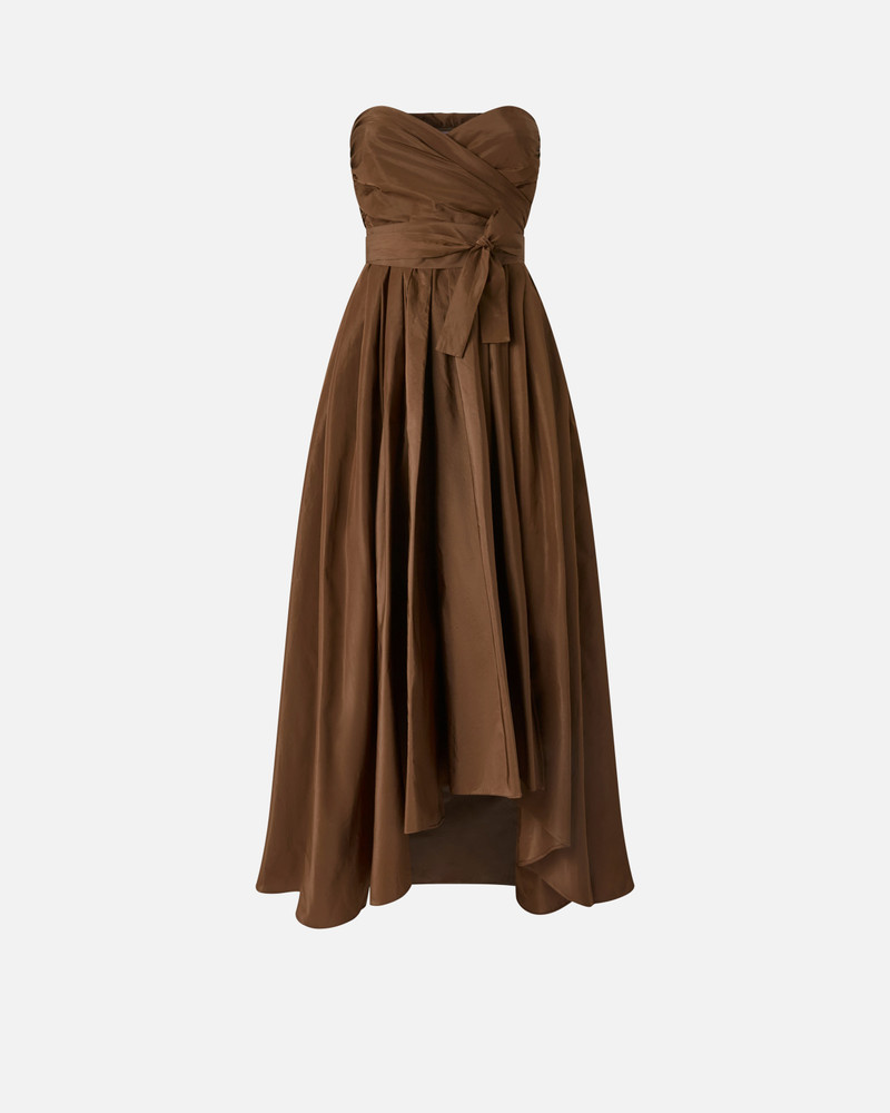 TAFFETA FORMAL DRESS WITH SWEETHEART NECKLINE - 1