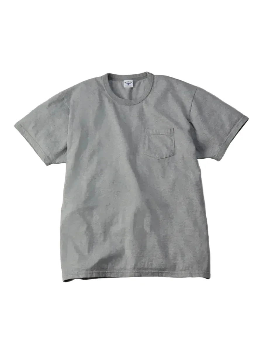 FN-THC-101P Three Needle Loopwheel Pocket Tee Grey - 1
