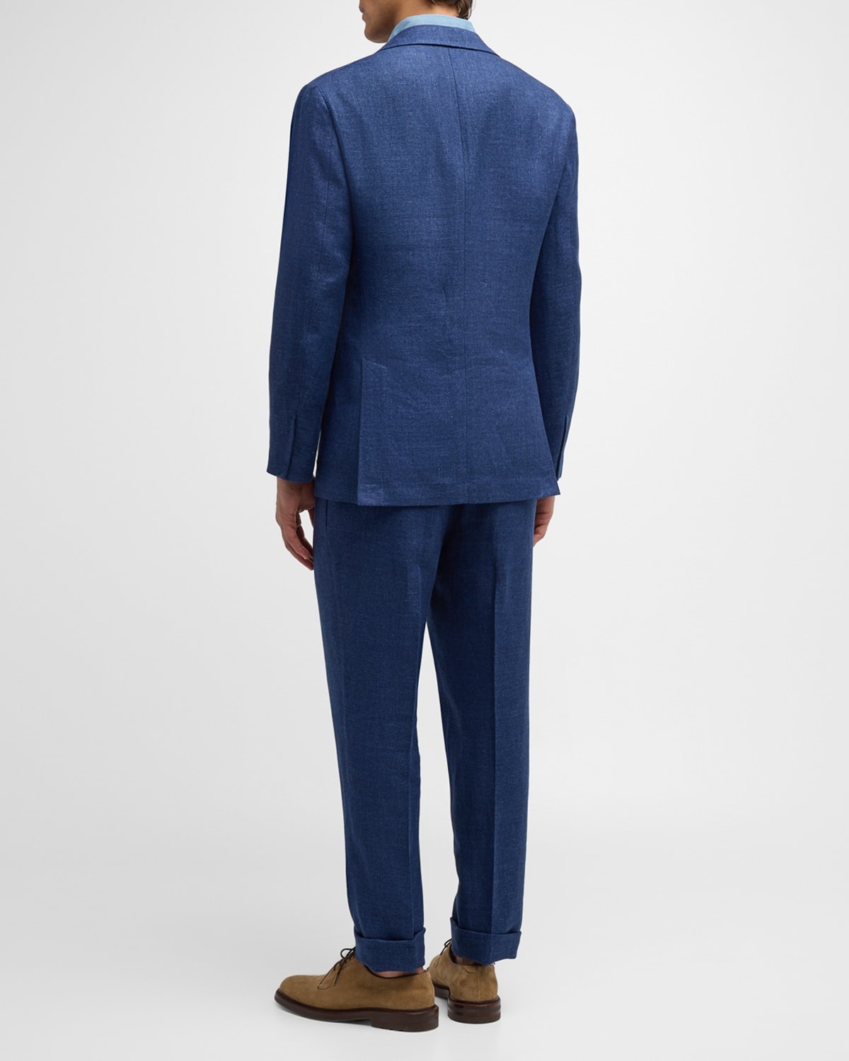 Men's Linen, Wool and Silk Suit - 1