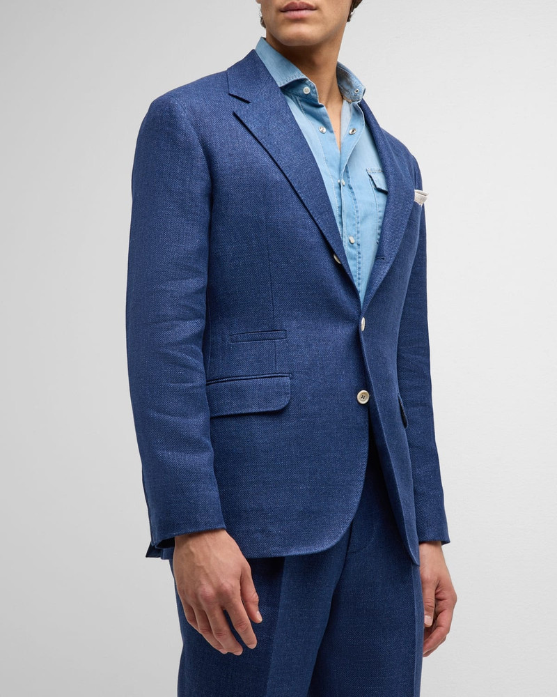 Men's Linen, Wool and Silk Suit 1