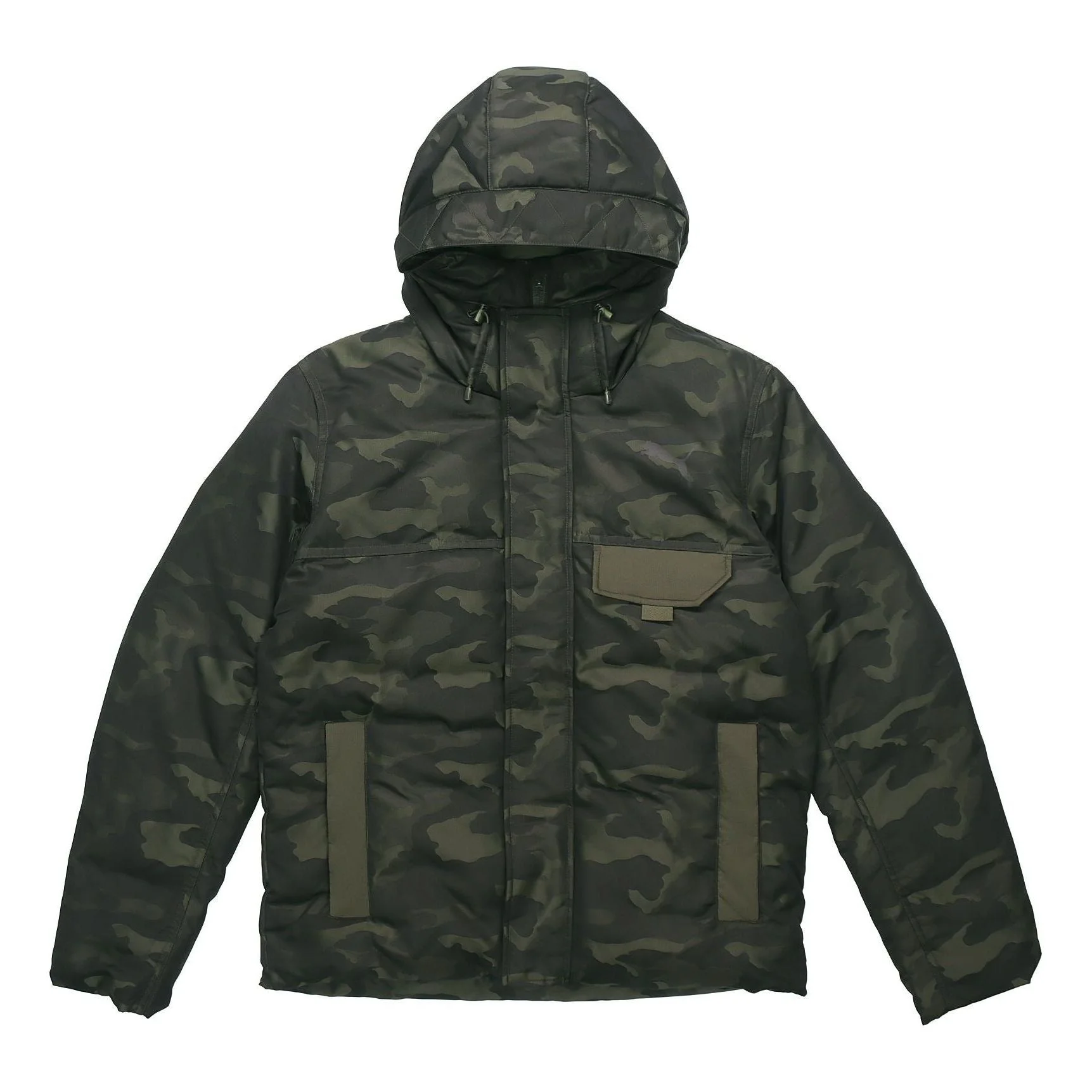 PUMA Streetstyle 480 Hooded Camo Down Jacket 'Black' 581639-70 - 1