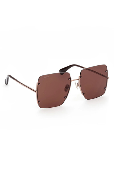 Max Mara 60mm Geometric Sunglasses in Bronze/Other /Brown outlook