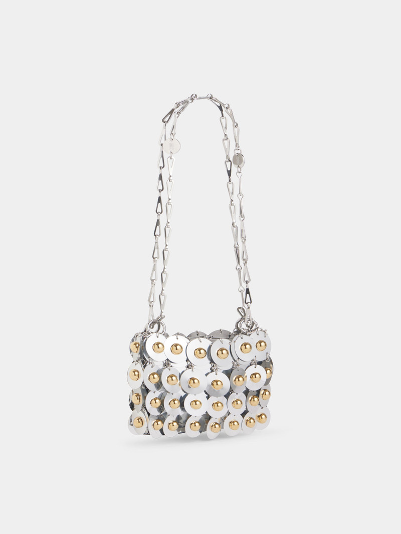 rabanne SILVER SPARKLE NANO SPHERE BAG outlook