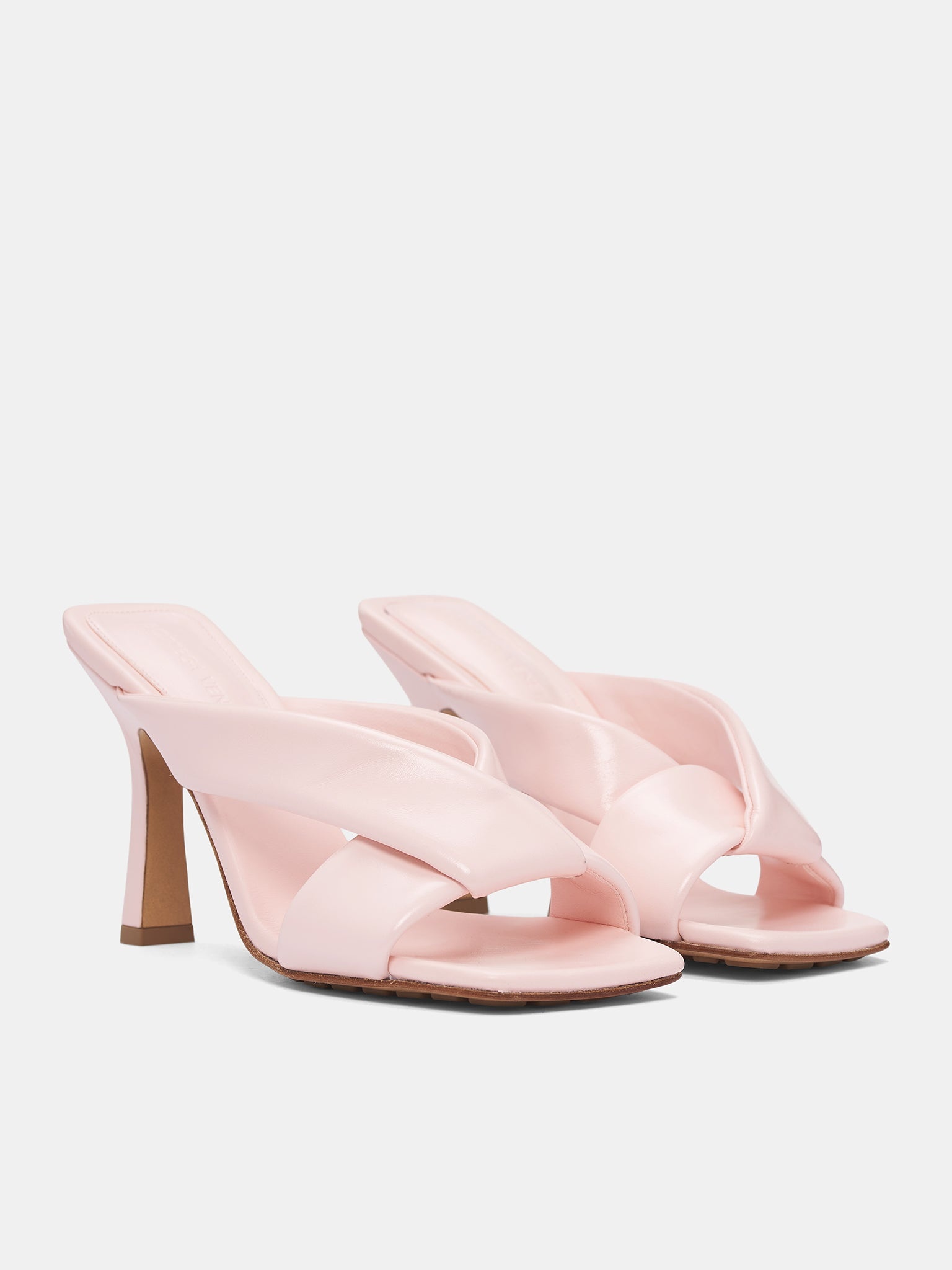 Pink Riva Heeled Mules - 2