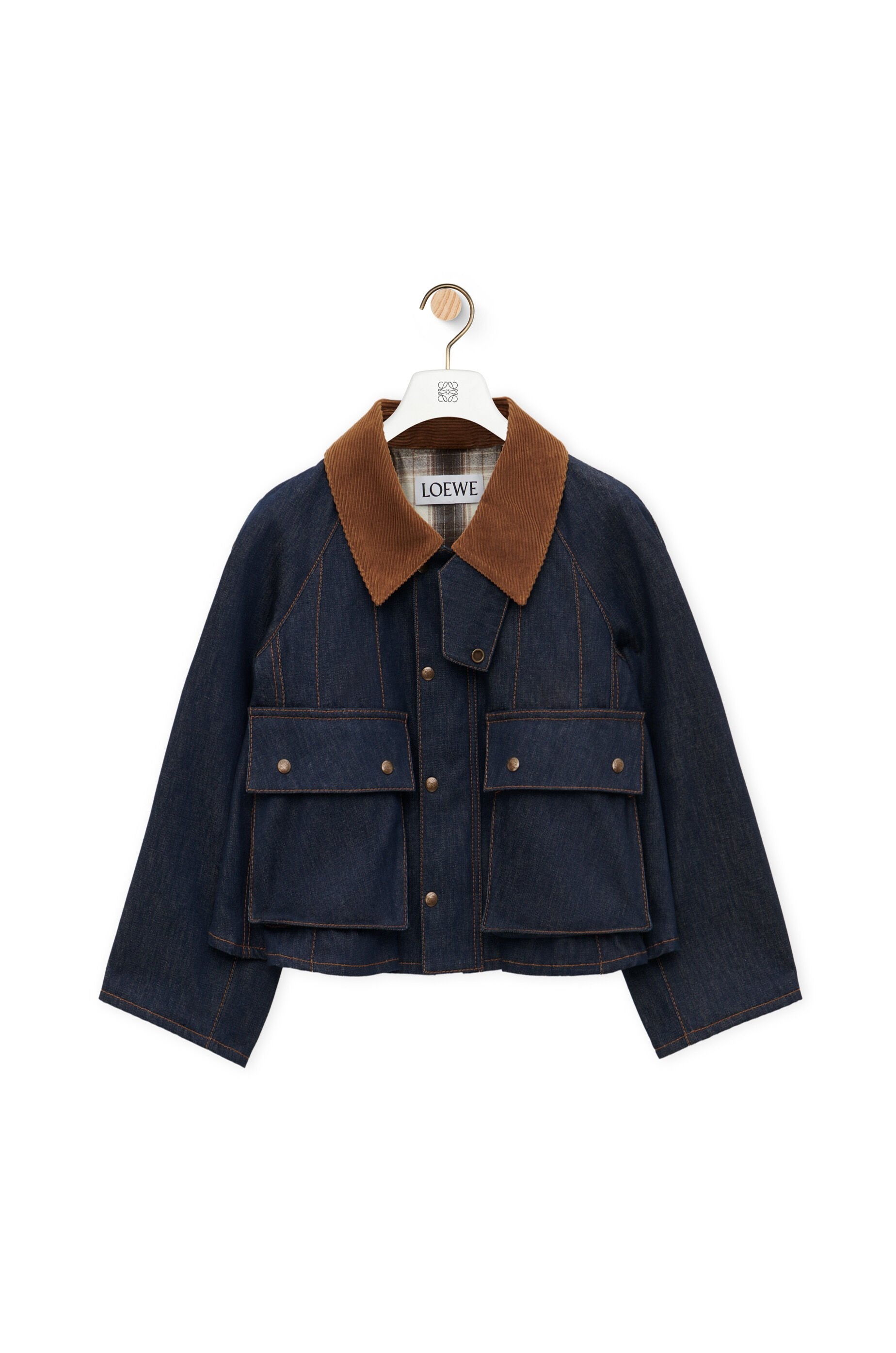 Trapeze jacket in denim - 1