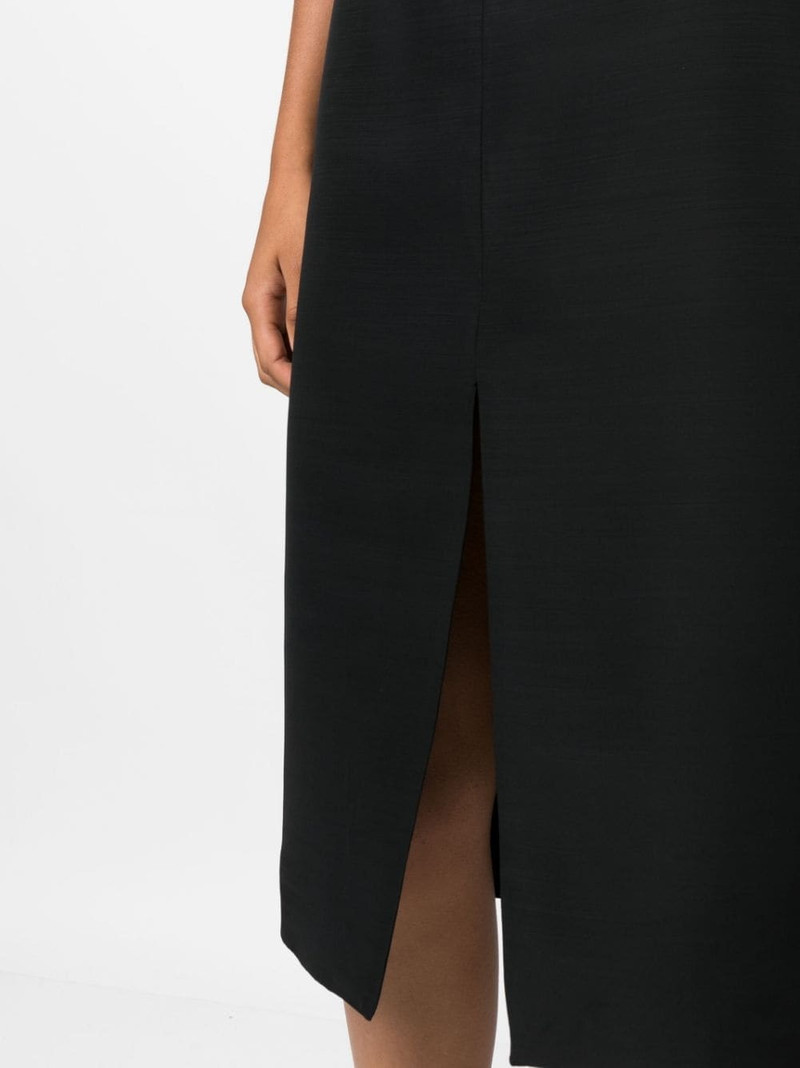 slit-detail straight skirt 5