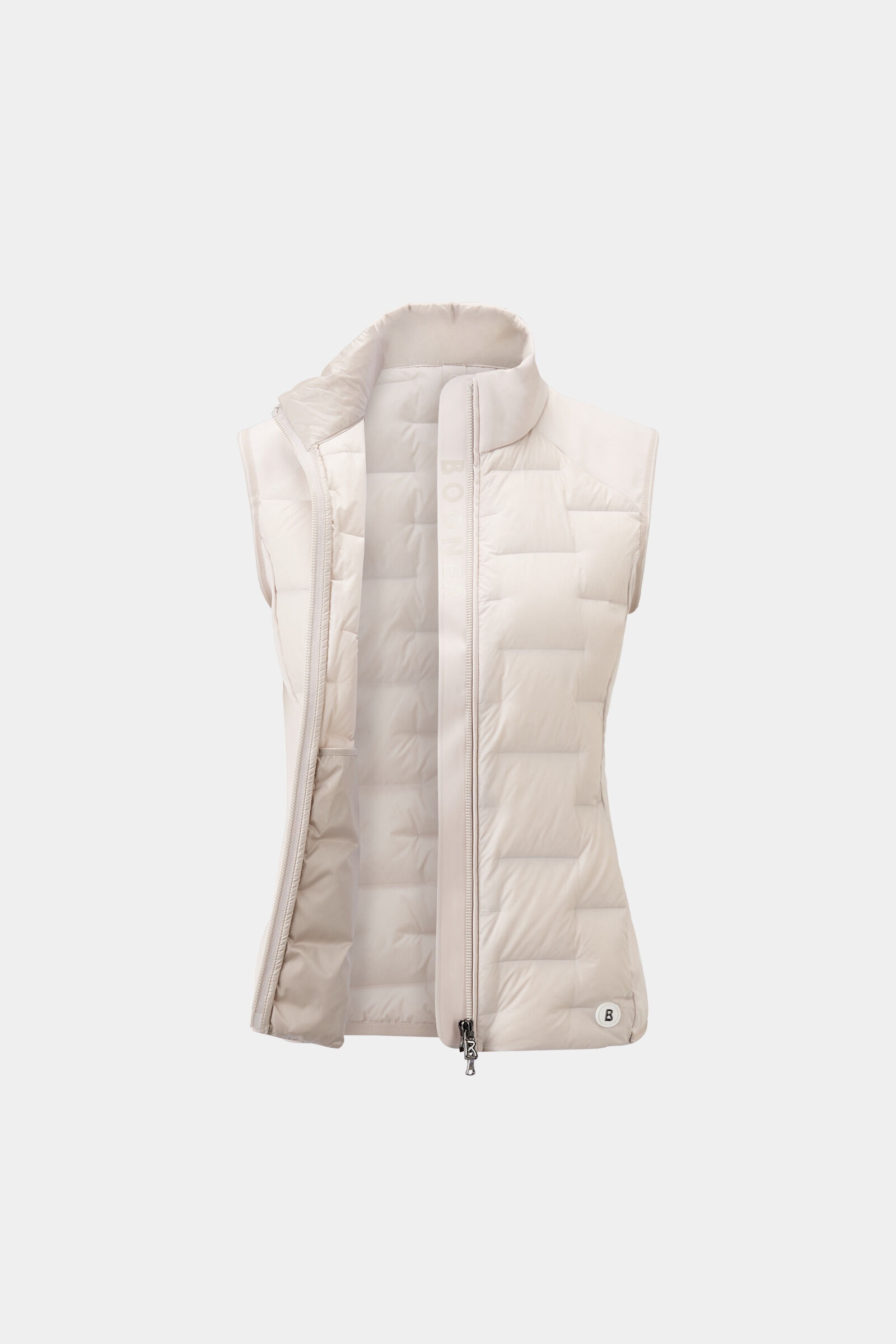 Lorina lightweight down vest in Sand - 7