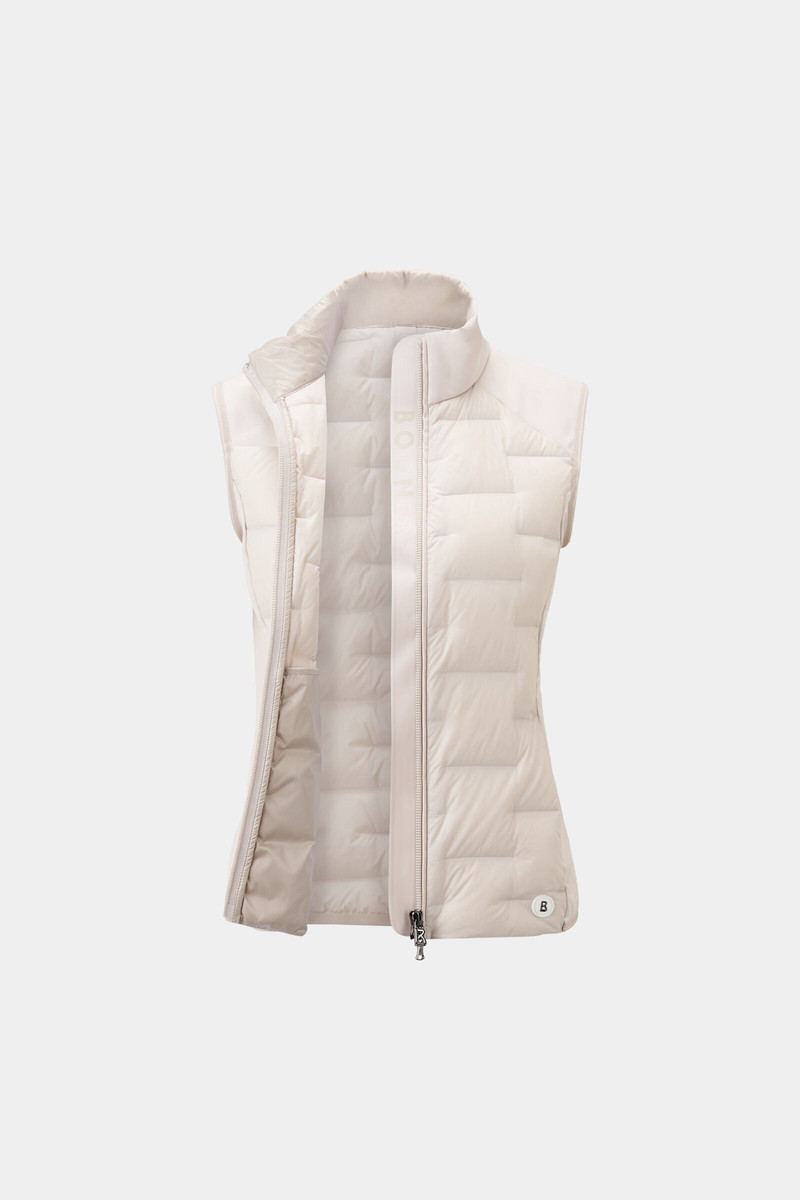 Lorina lightweight down vest in Sand 7