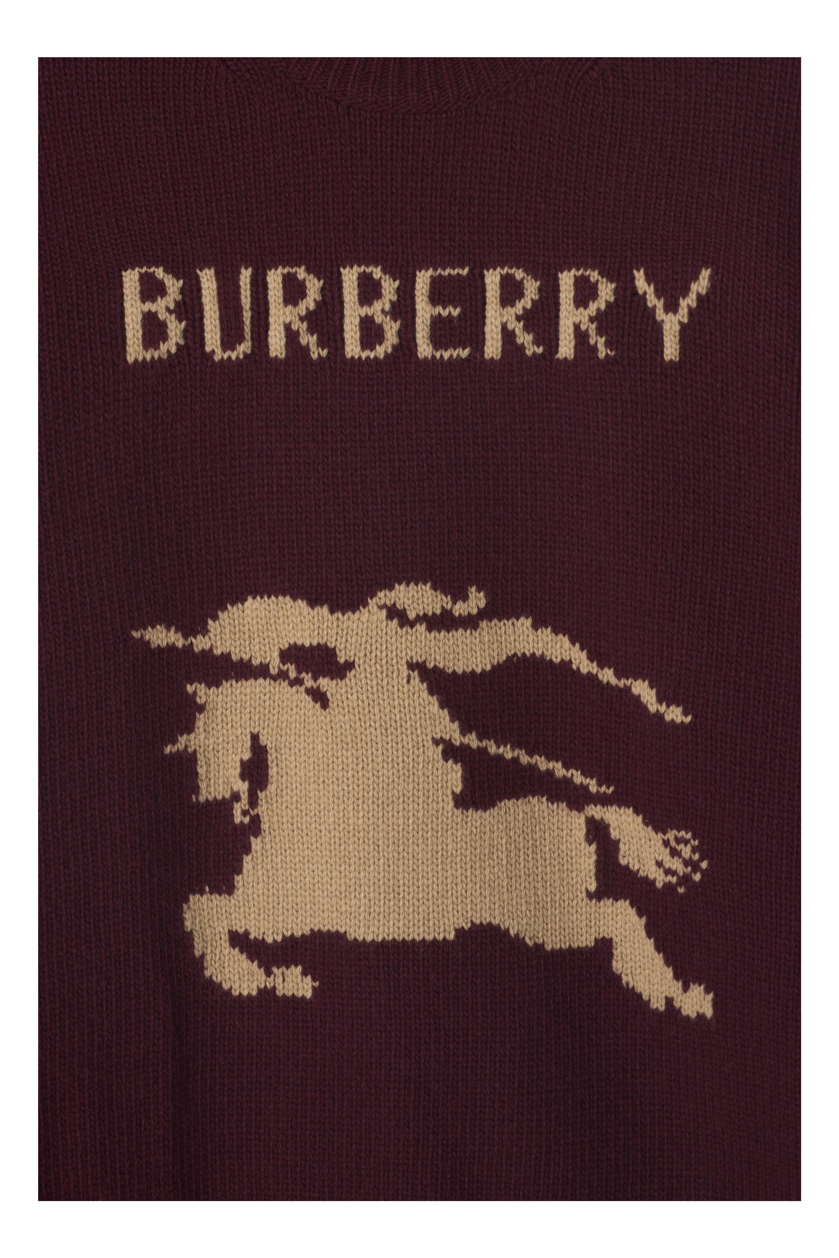 burberry EKD Wool Cashmere Sweater in Box Red at Nordstrom - 5