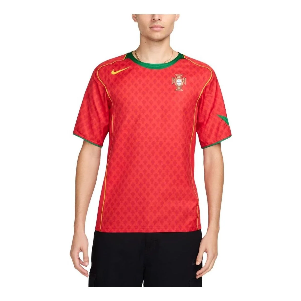 Nike Portugal 2004 Reissue Soccer Replica Jersey 'Sport Red Green Yellow' HF6851-614 - 1