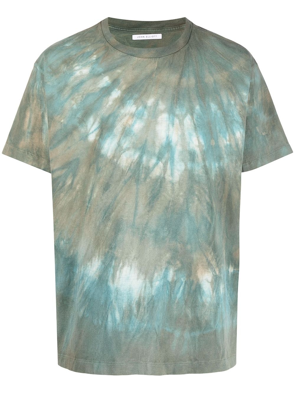 tie dye-print short-sleeved T-shirt - 1