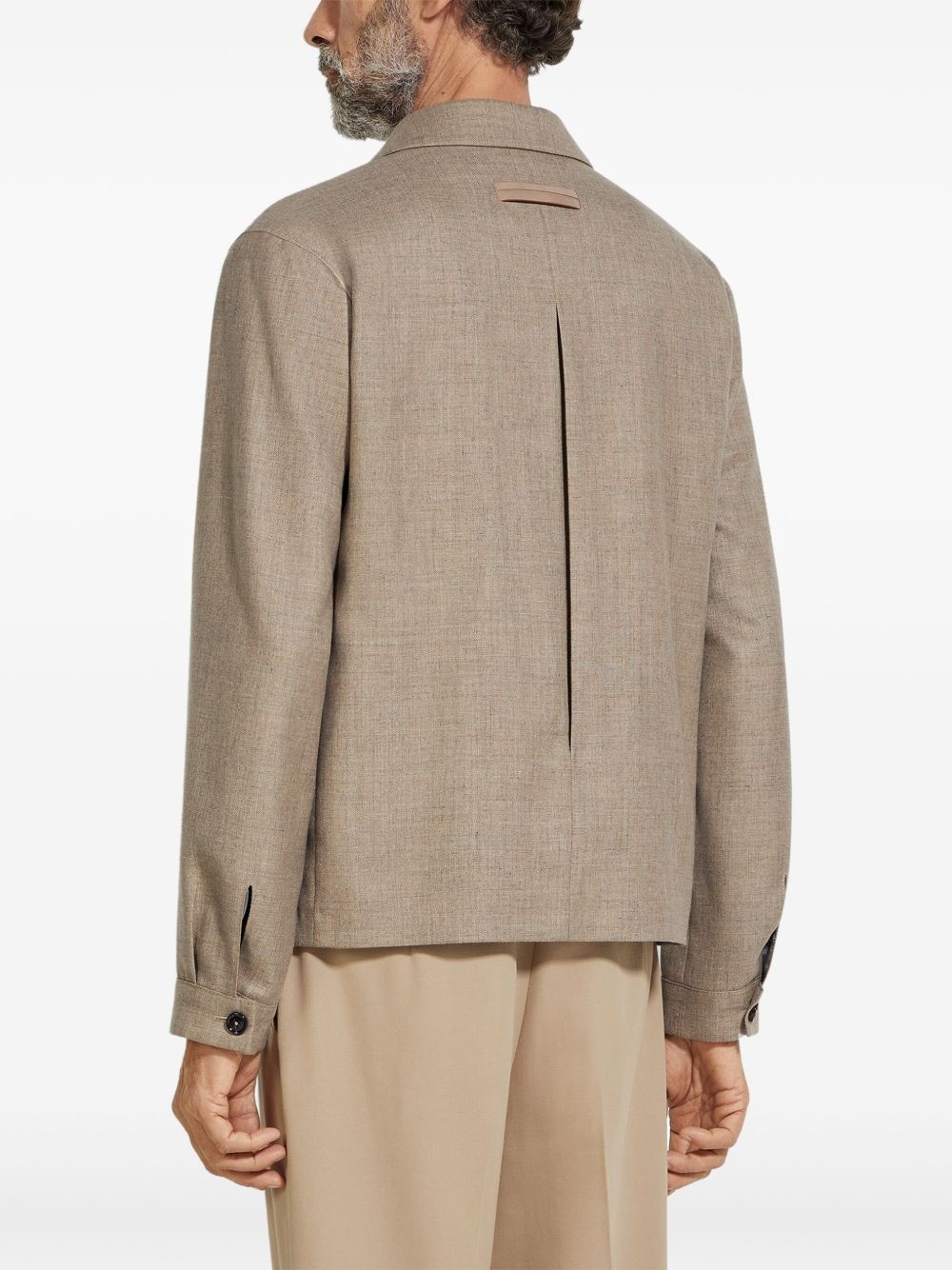 button-down shirt jacket - 4