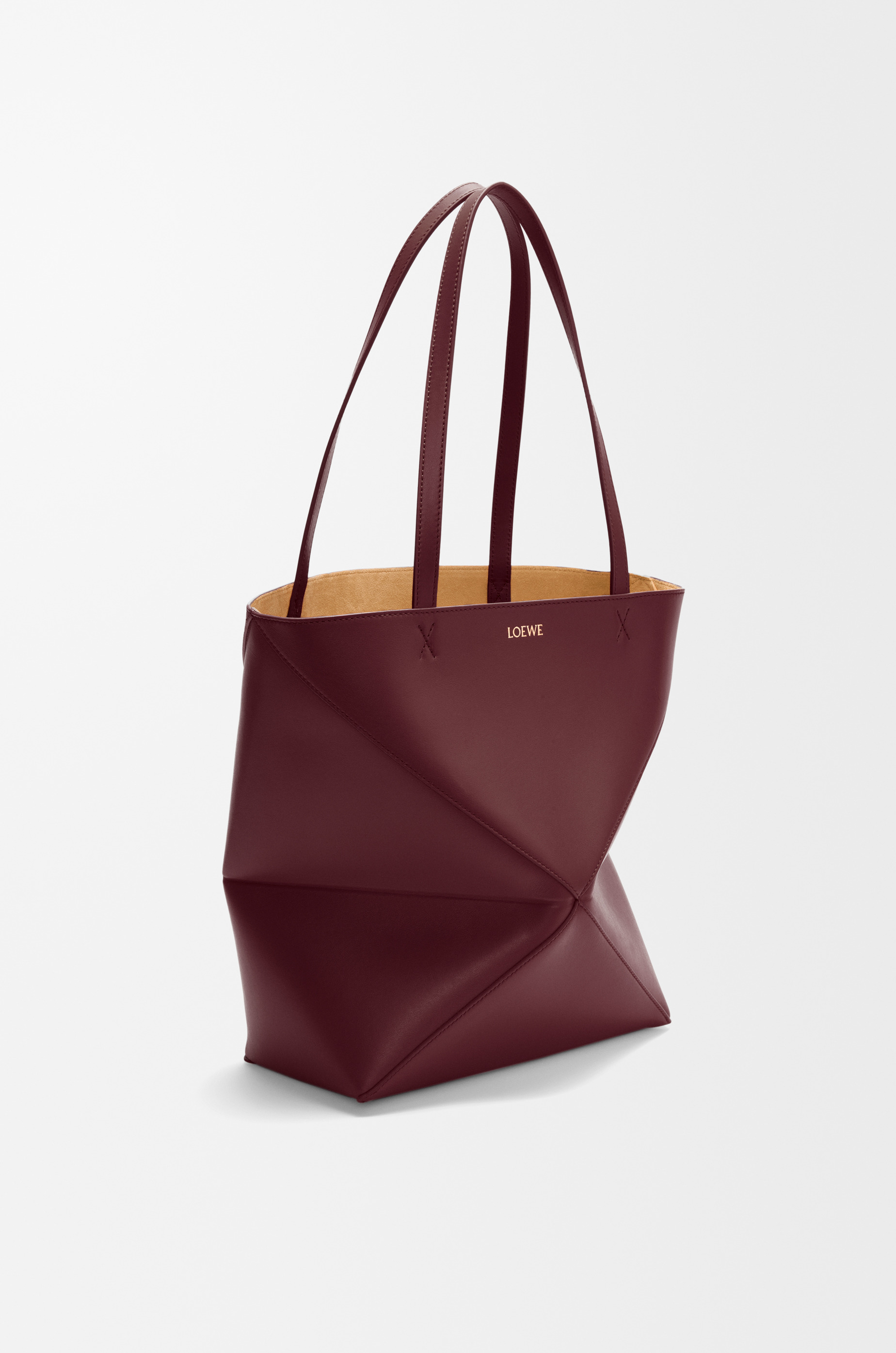 Puzzle Fold Tote in shiny calfskin - 4