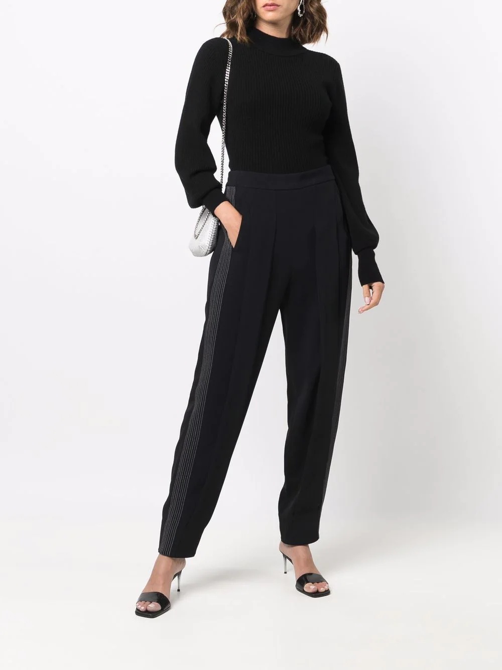 contrast-stitch trousers - 2