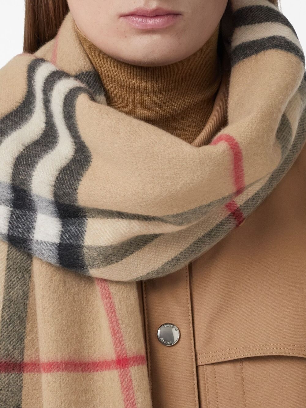 Reversible Check Cashmere Scarf - 7