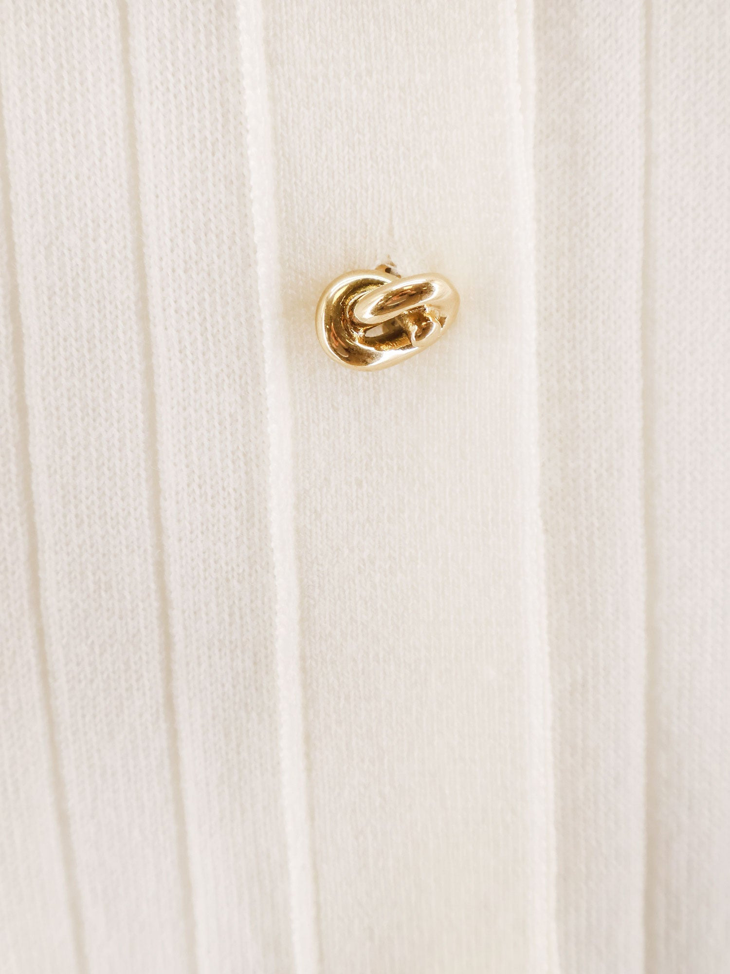 Wool Cardigan With Knot Buttons - 5