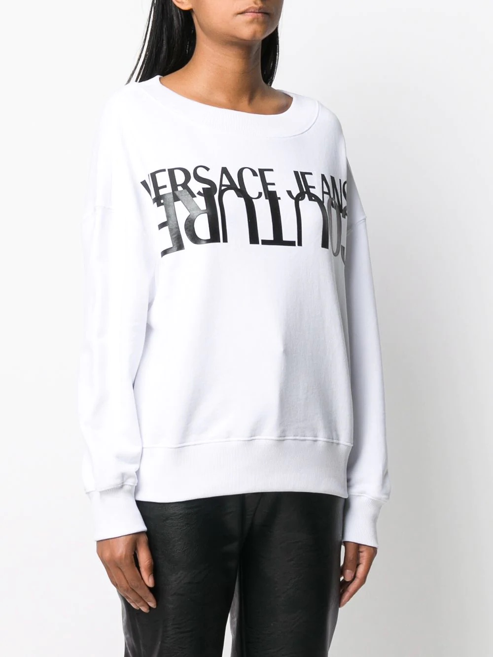 logo print sweatshirt - 3