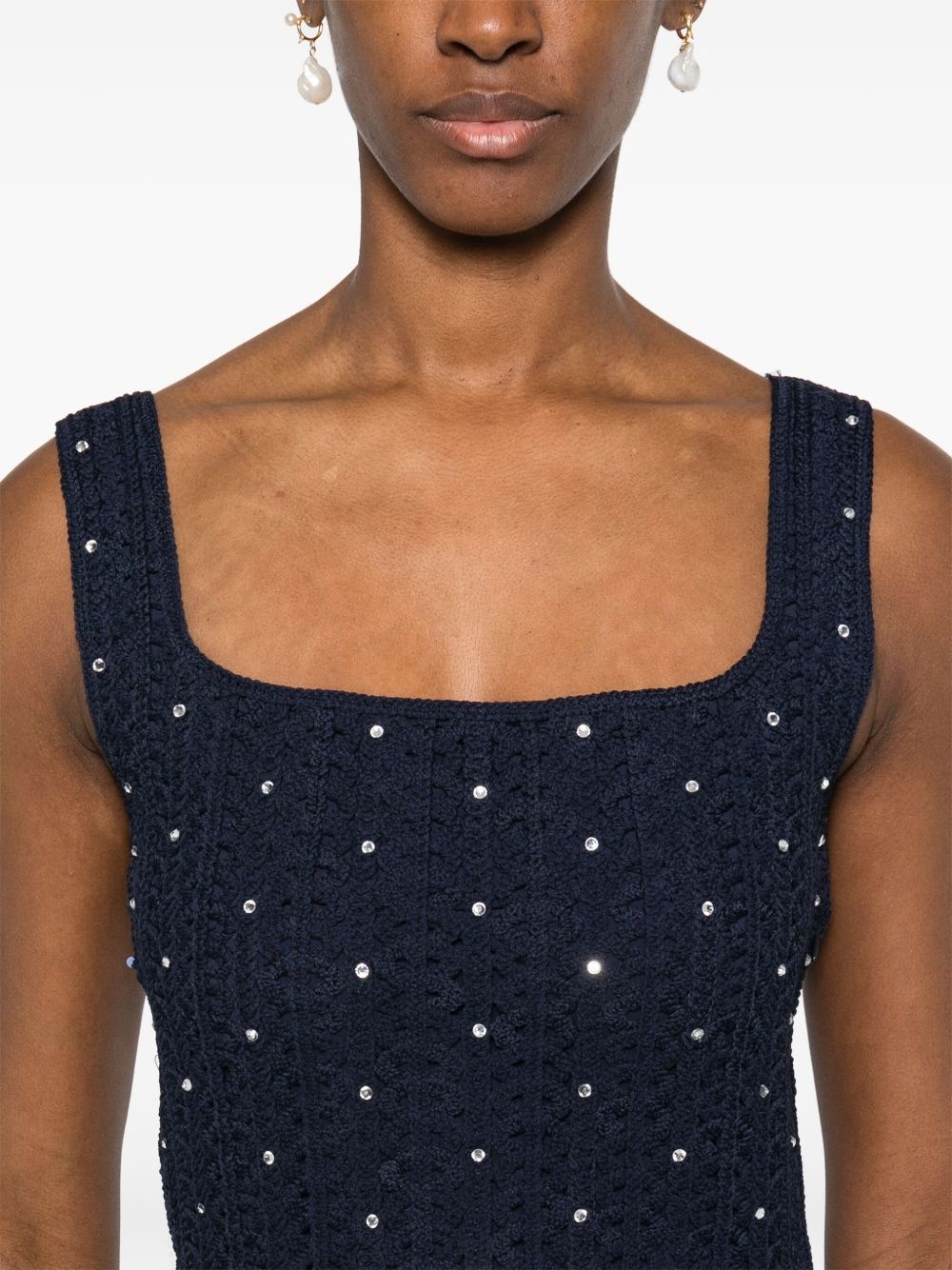 crochet mini dress - 5
