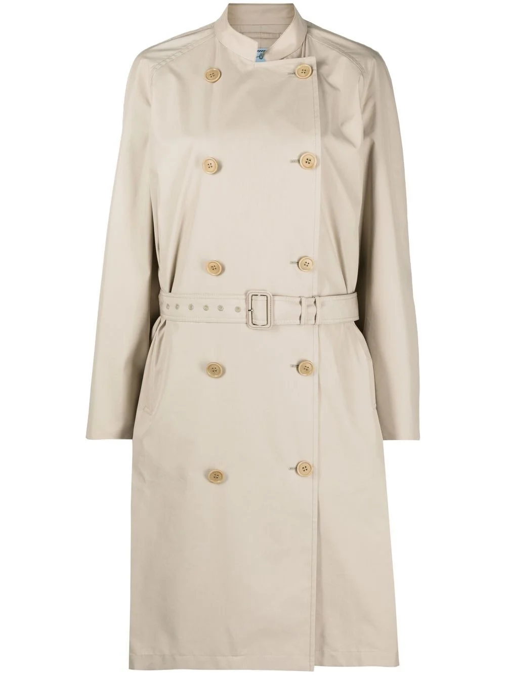 double-breasted trench coat - 1