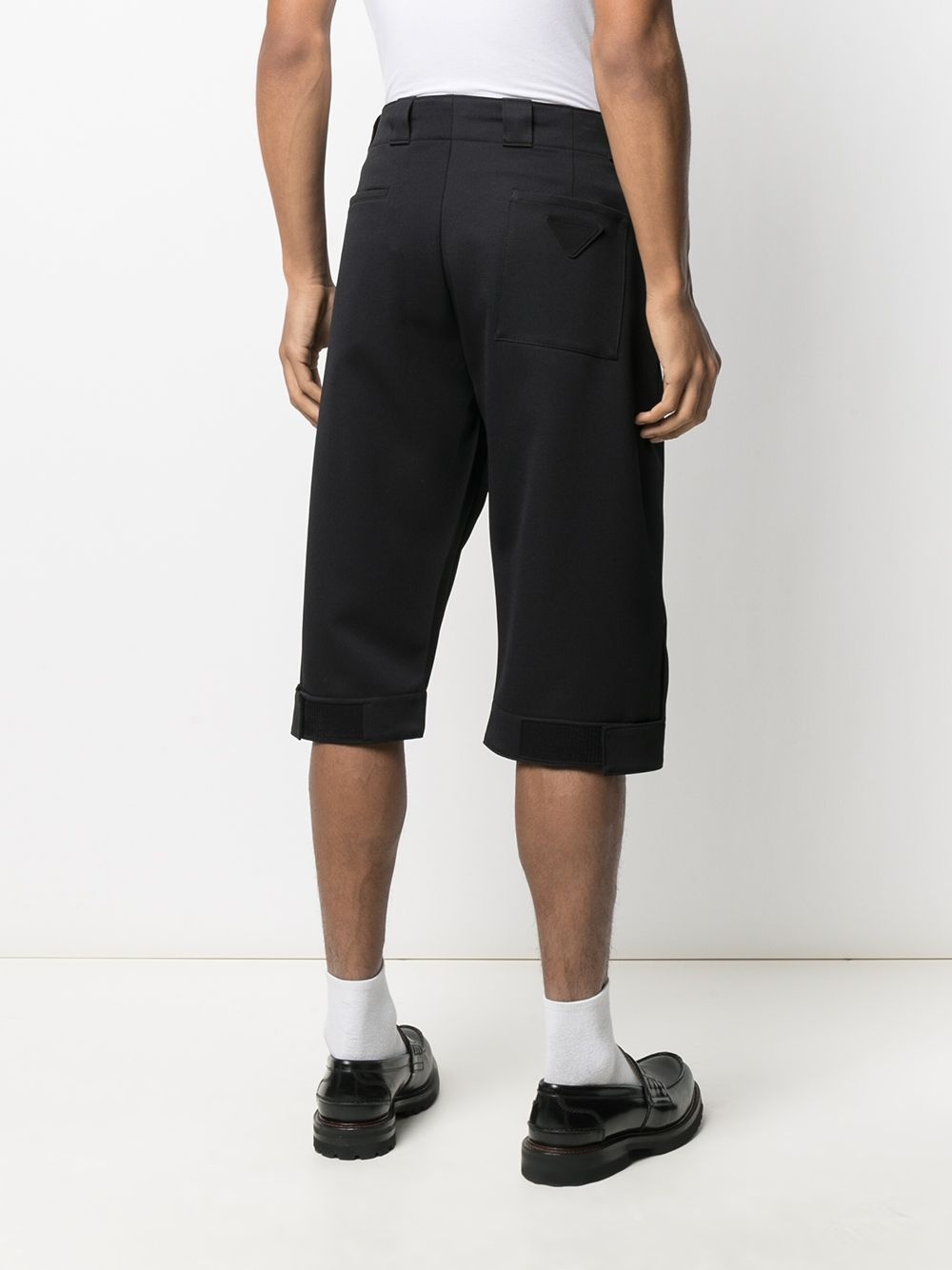 logo patch cropped trousers - 4