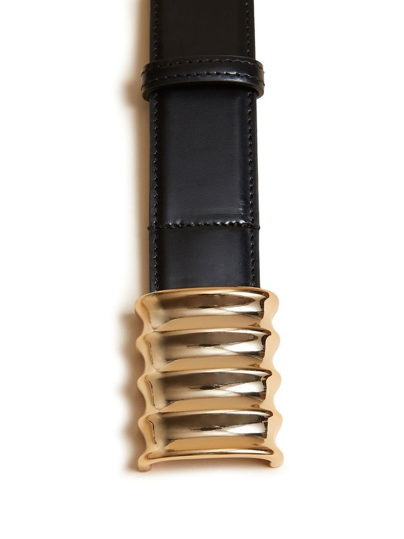 KHAITE The Medium Julius leather belt outlook