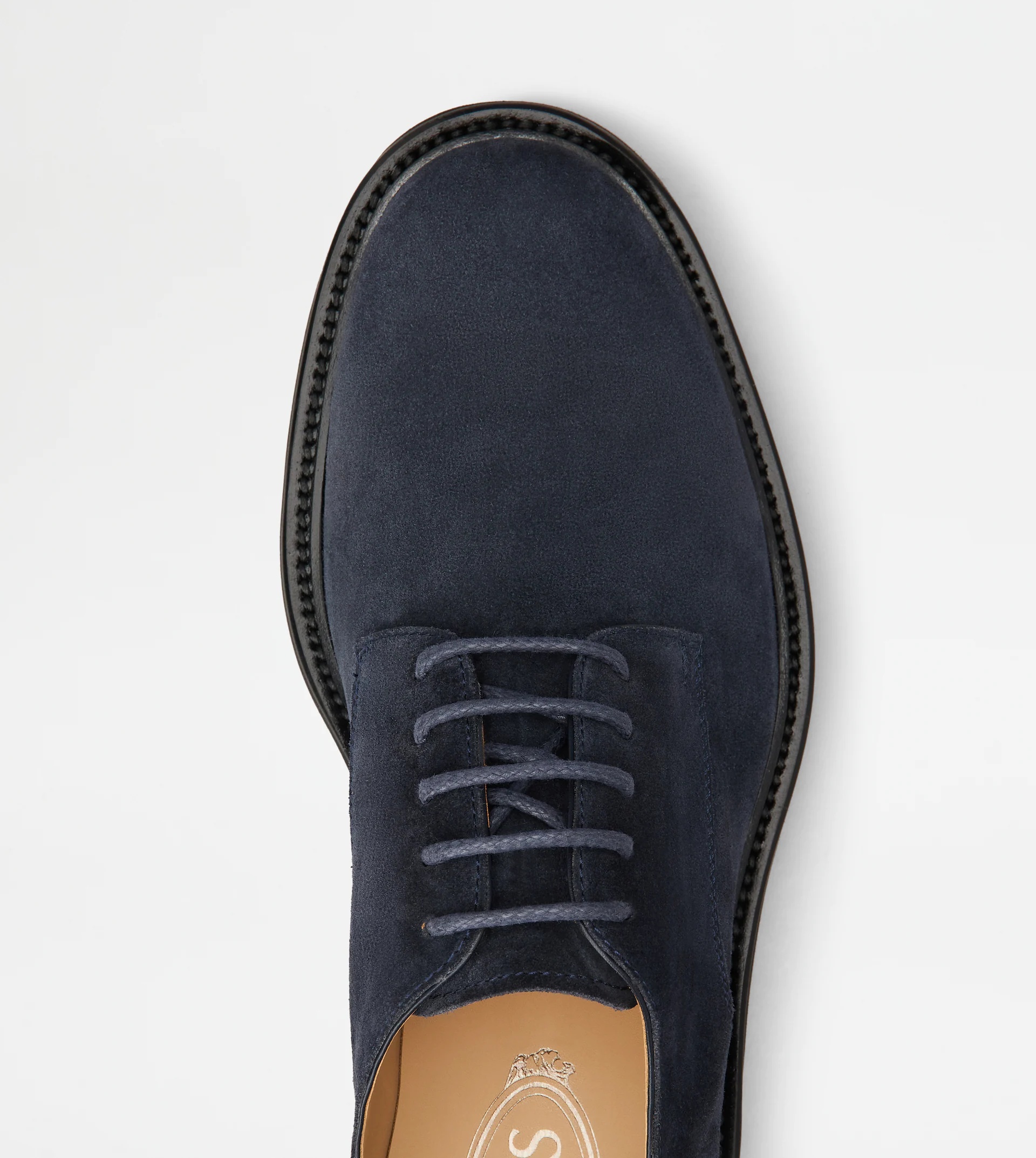 LACE-UPS IN SUEDE - BLUE - 4