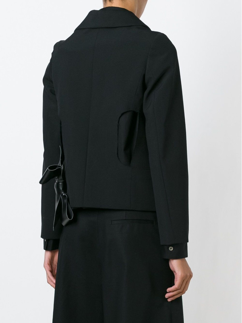 bow detail cut out jacket 4