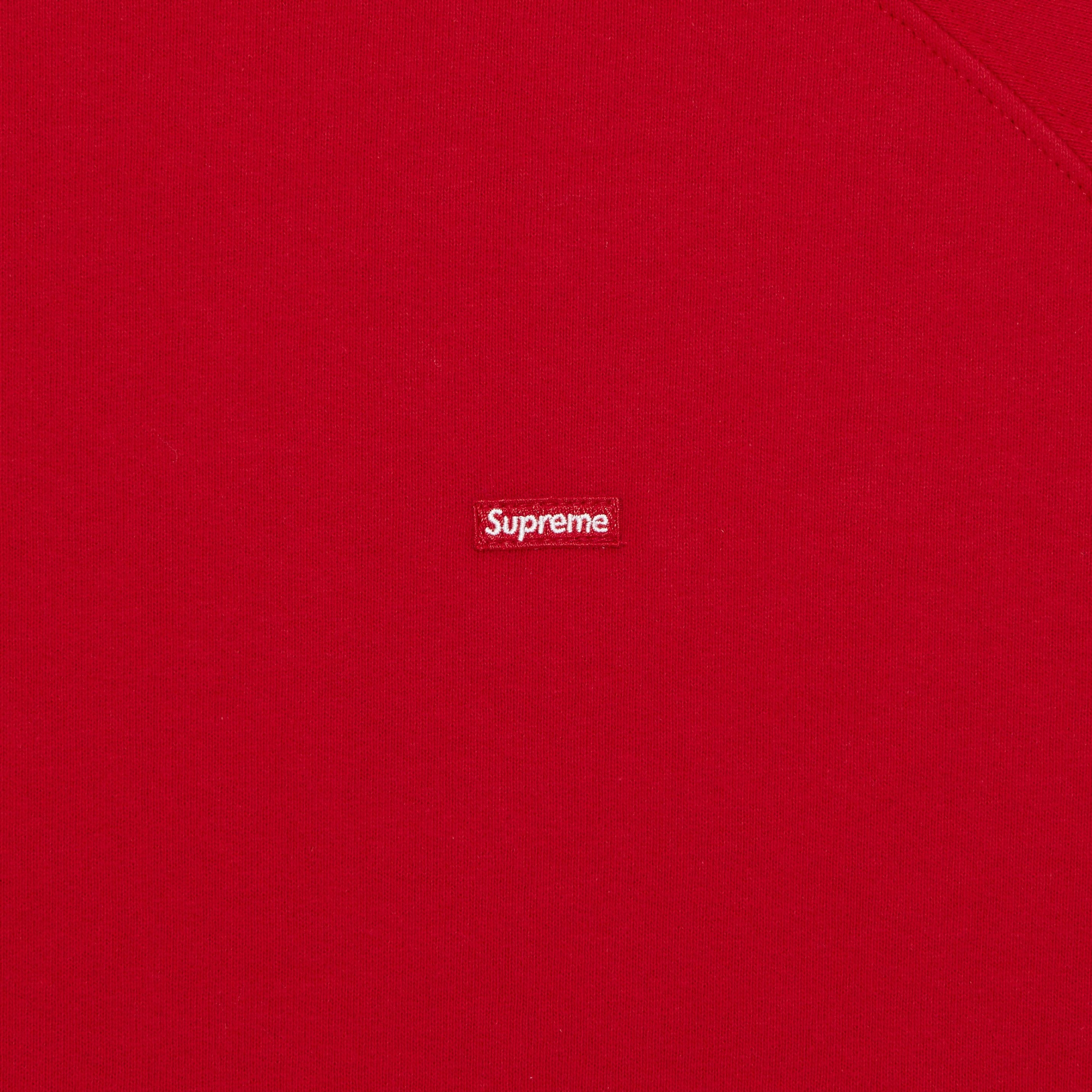 Supreme Supreme Small Box Raglan Crewneck 'Red' | REVERSIBLE