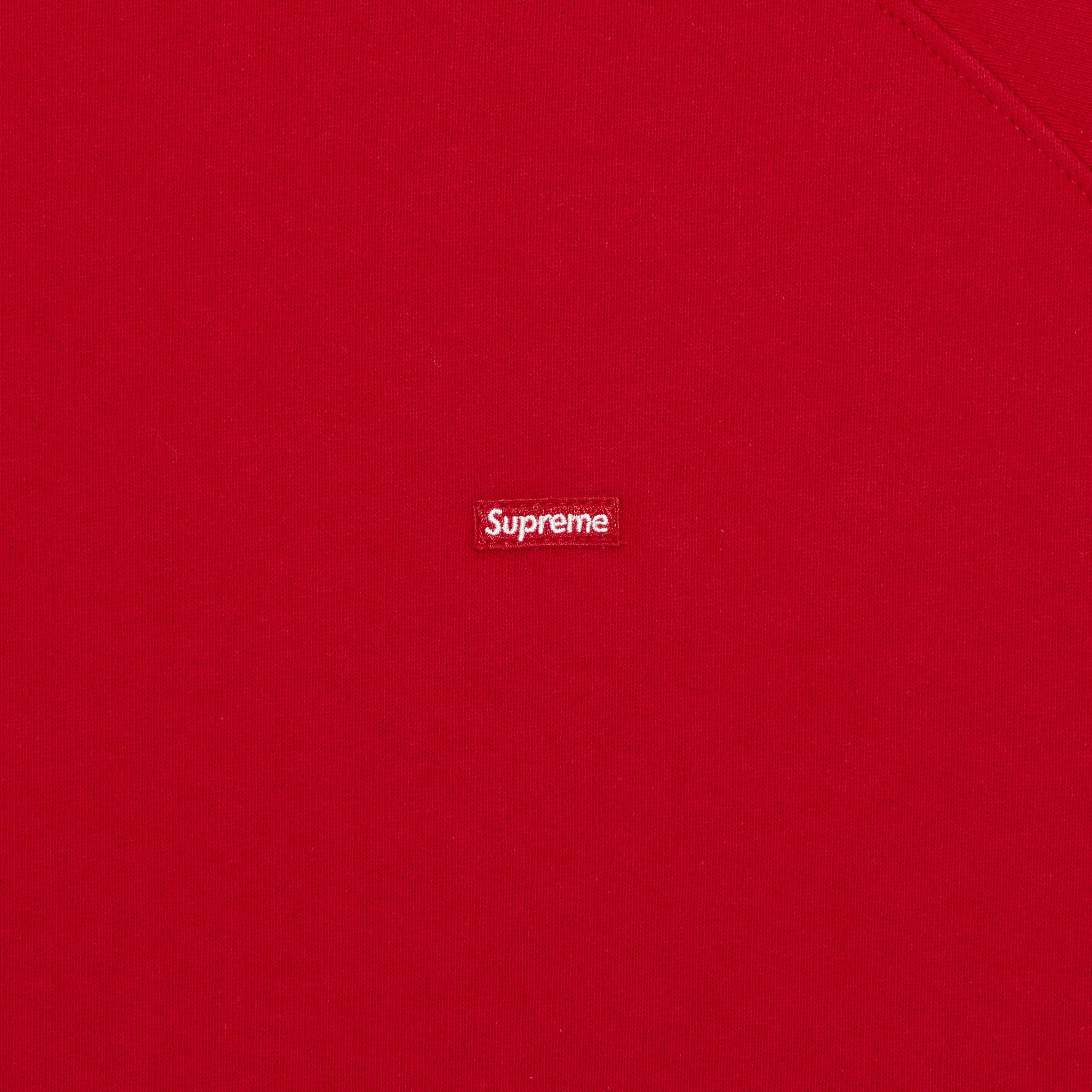 Supreme Small Box Raglan Crewneck 'Red' - 2