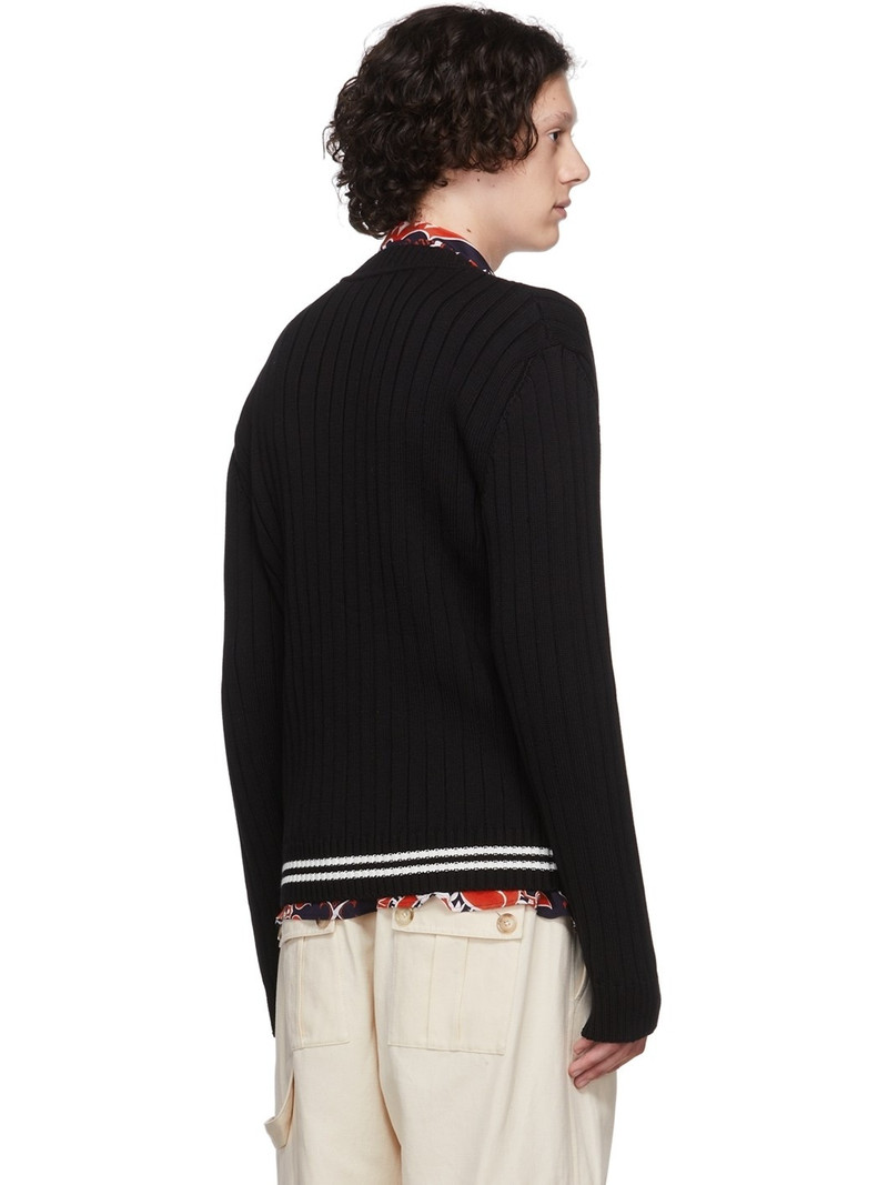 Black Cotton Cardigan 3