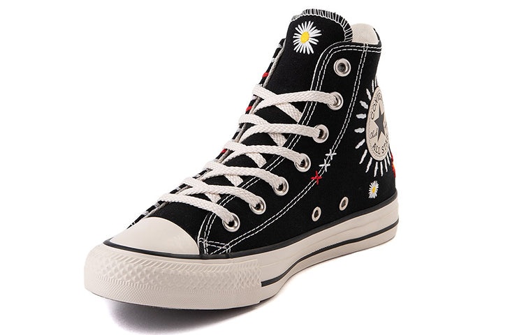(WMNS) Converse Chuck Taylor All Star High 'Daisy Embroidery - Black' 567993C - 3
