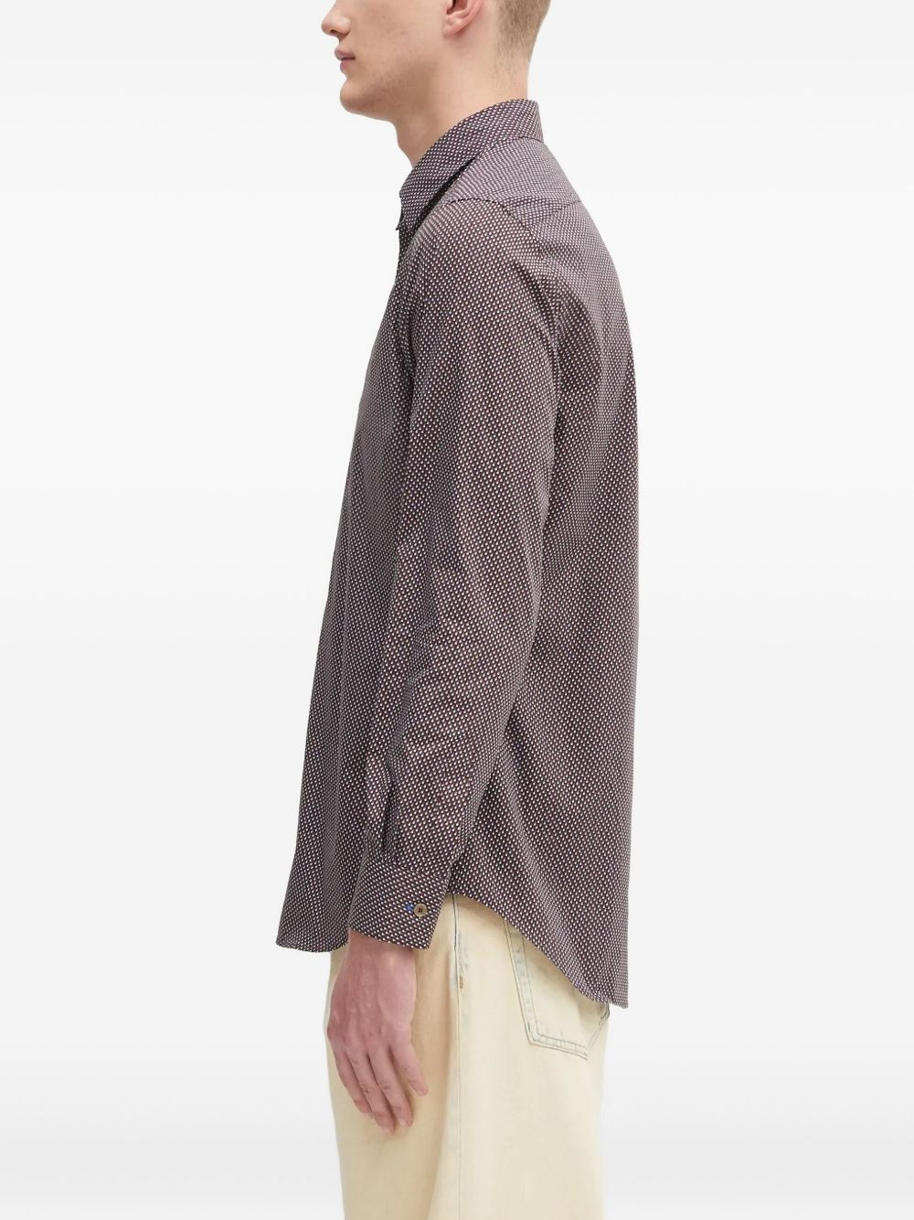 geometric-print shirt - 4