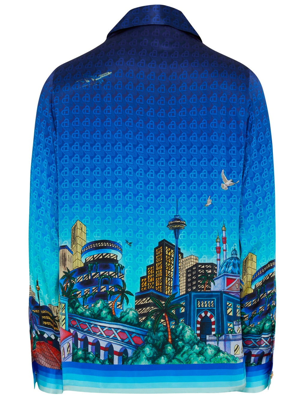 CASABLANCA CASABLANCA UNISEX Cuban Collar Long Sleeve Shirt