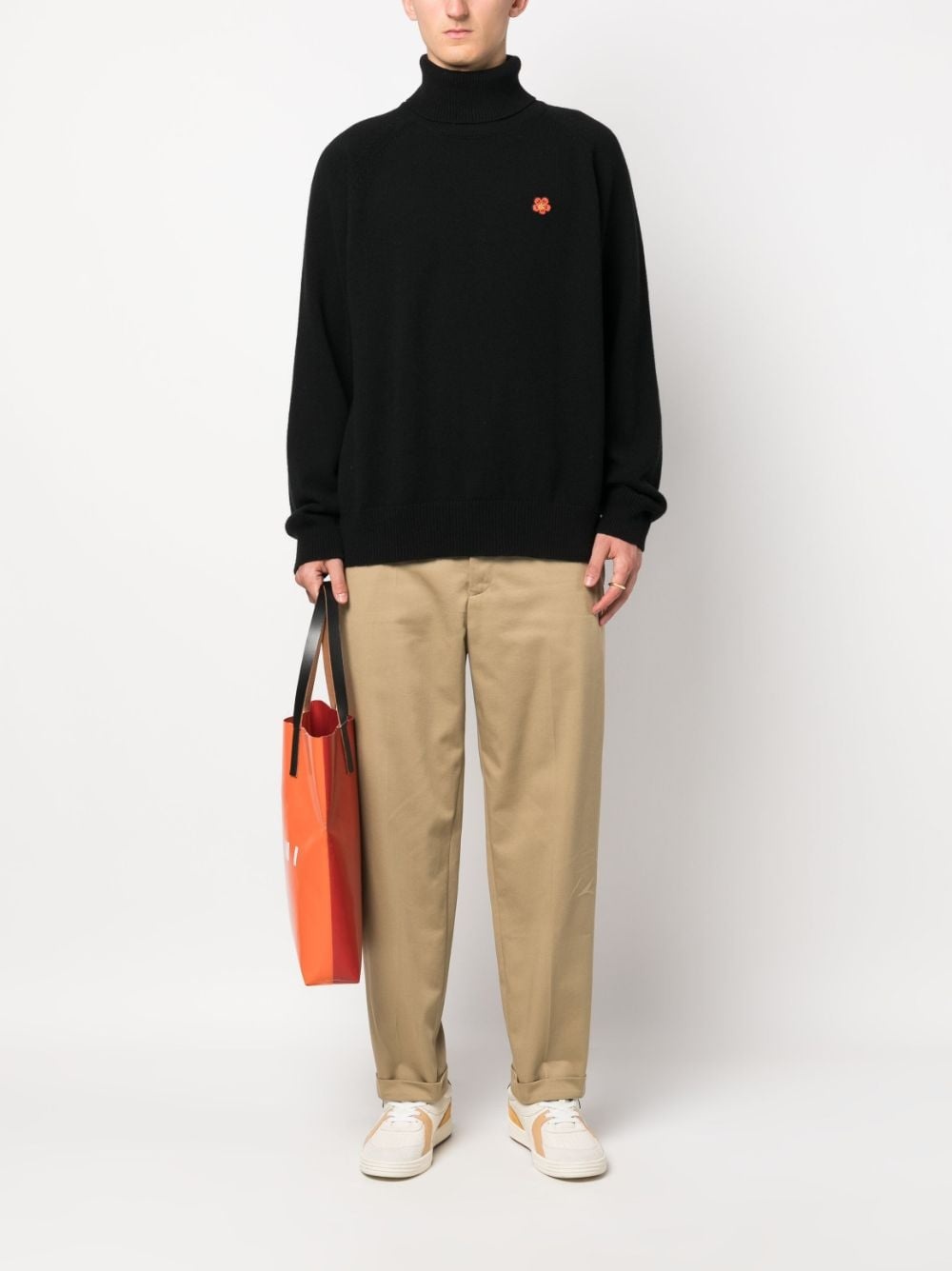 Boke Flower-patch wool jumper - 2
