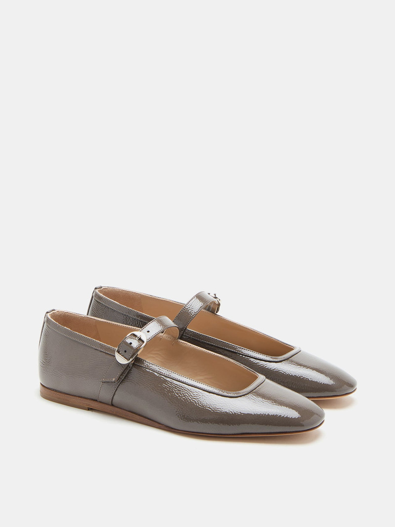 LE MONDE BÉRYL Ballet Mary Jane / Taupe Patent Leather outlook