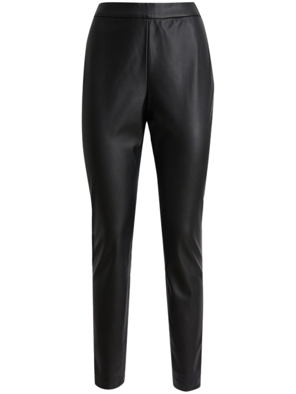 faux-leather trousers - 1