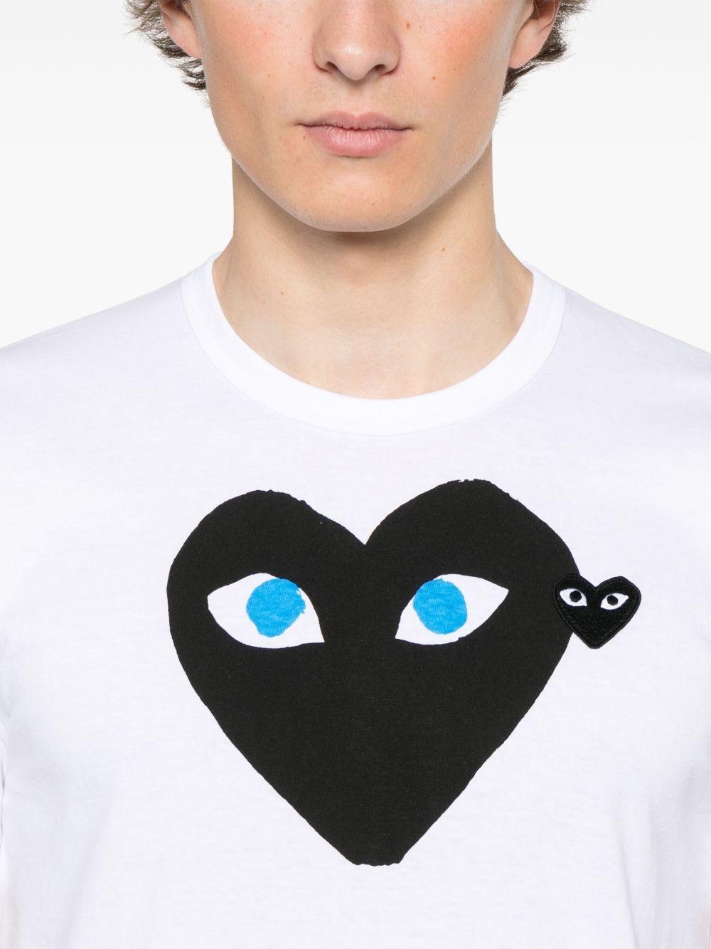 Heart-emblem T-shirt - 5