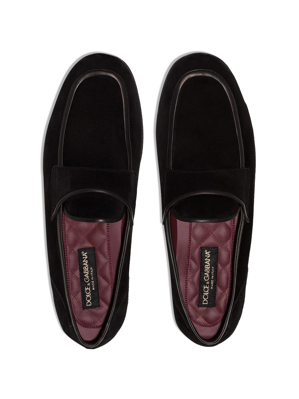 contrast trims loafers - 4