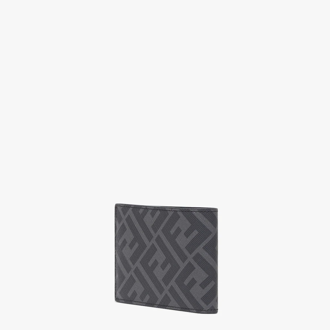 Bi-fold wallet with six cardholder slots and one banknote compartment. Made of textured fabric with  - 2