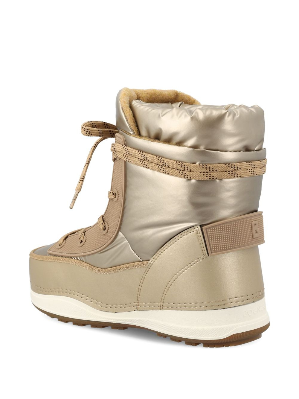 lace-up logo boots - 3
