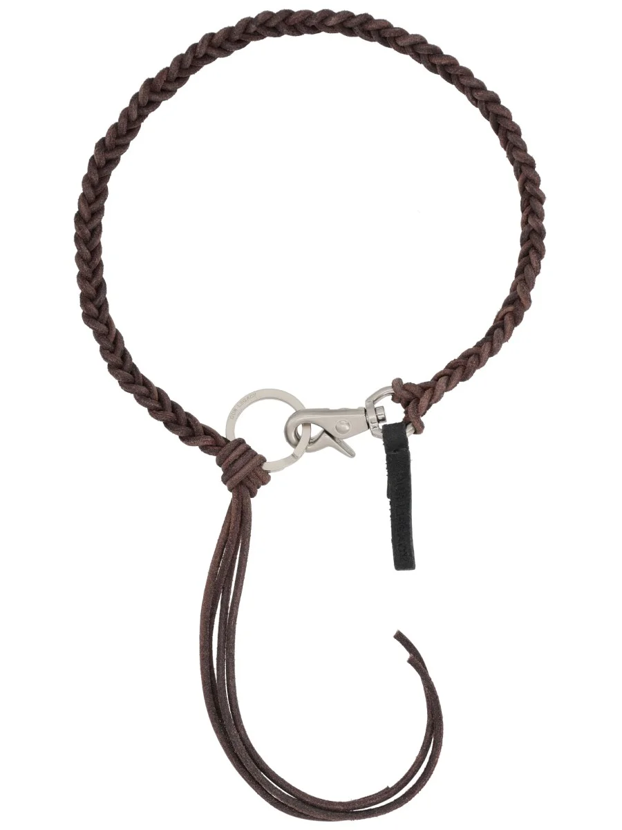 BRAIDED LADON LEATHER NECKLACE - 1