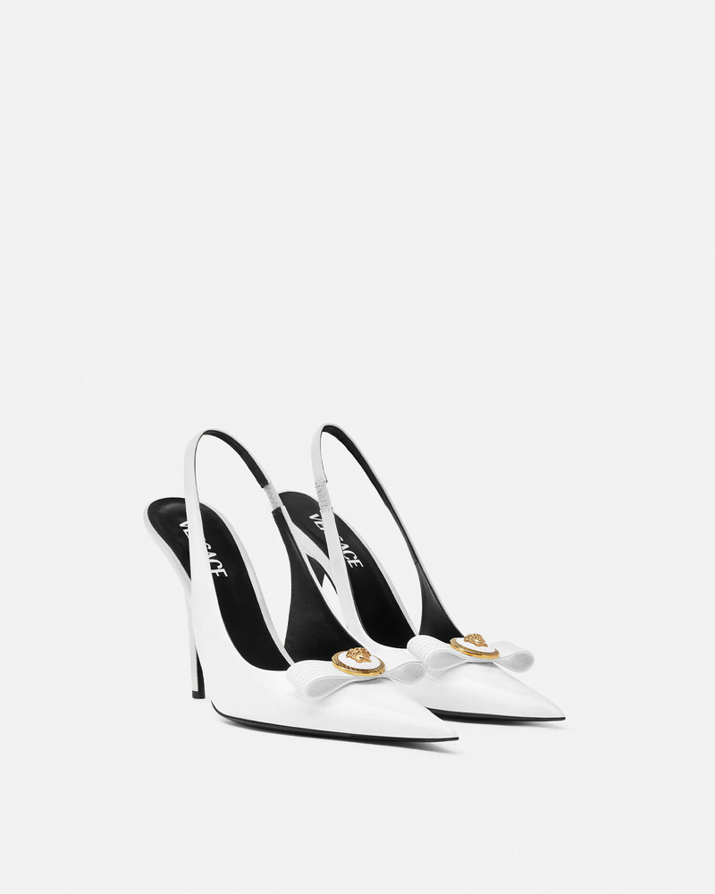 VERSACE Gianni Ribbon Slingback Pumps 110 mm outlook