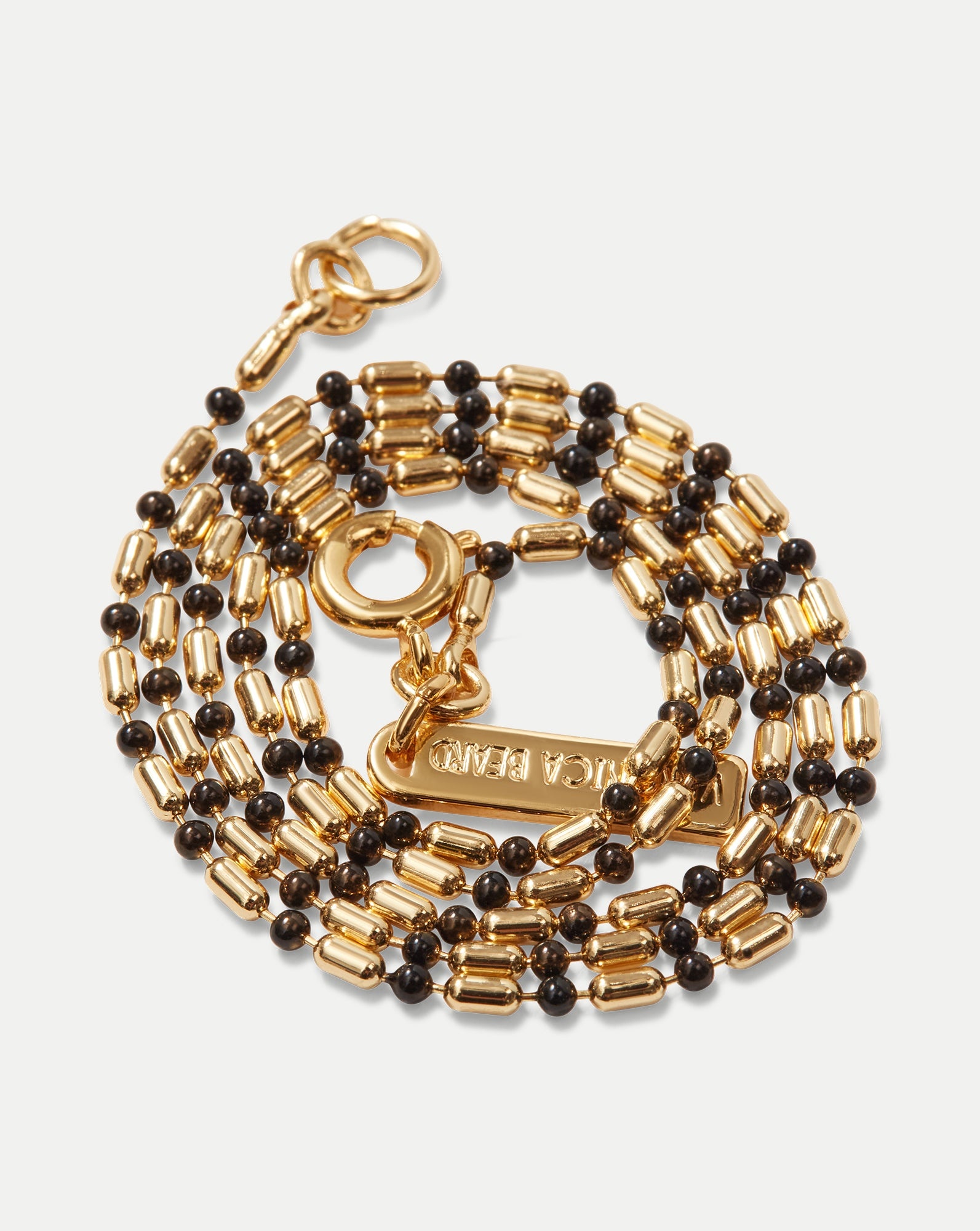 ENAMEL BEAD CHAIN NECKLACE - 3