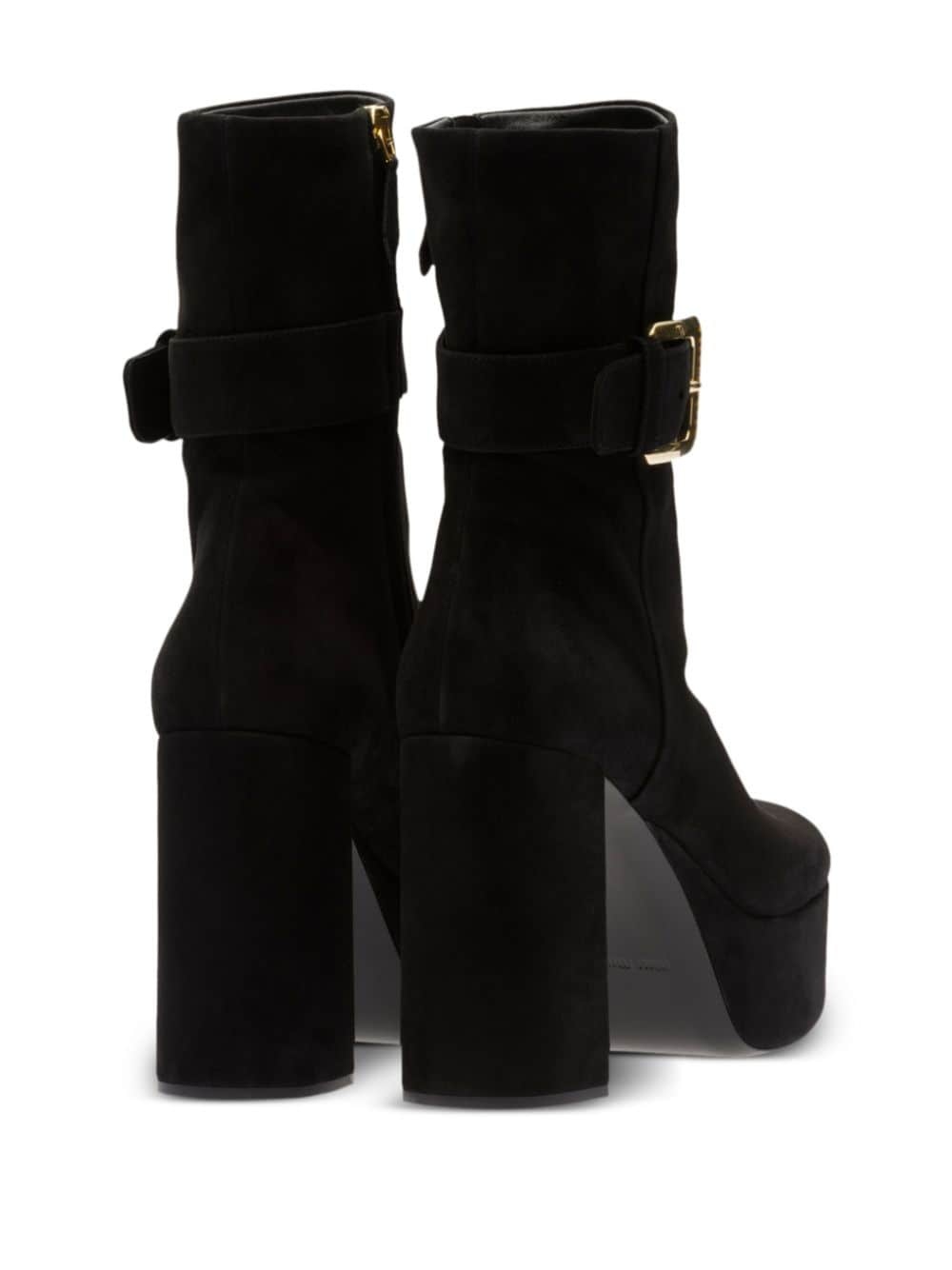 110mm platform suede boots - 3