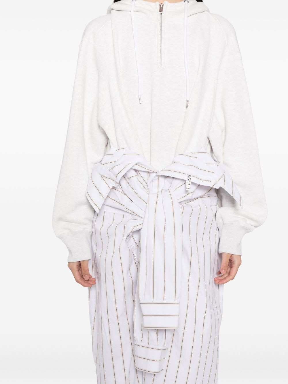combined hoodie dress - 5
