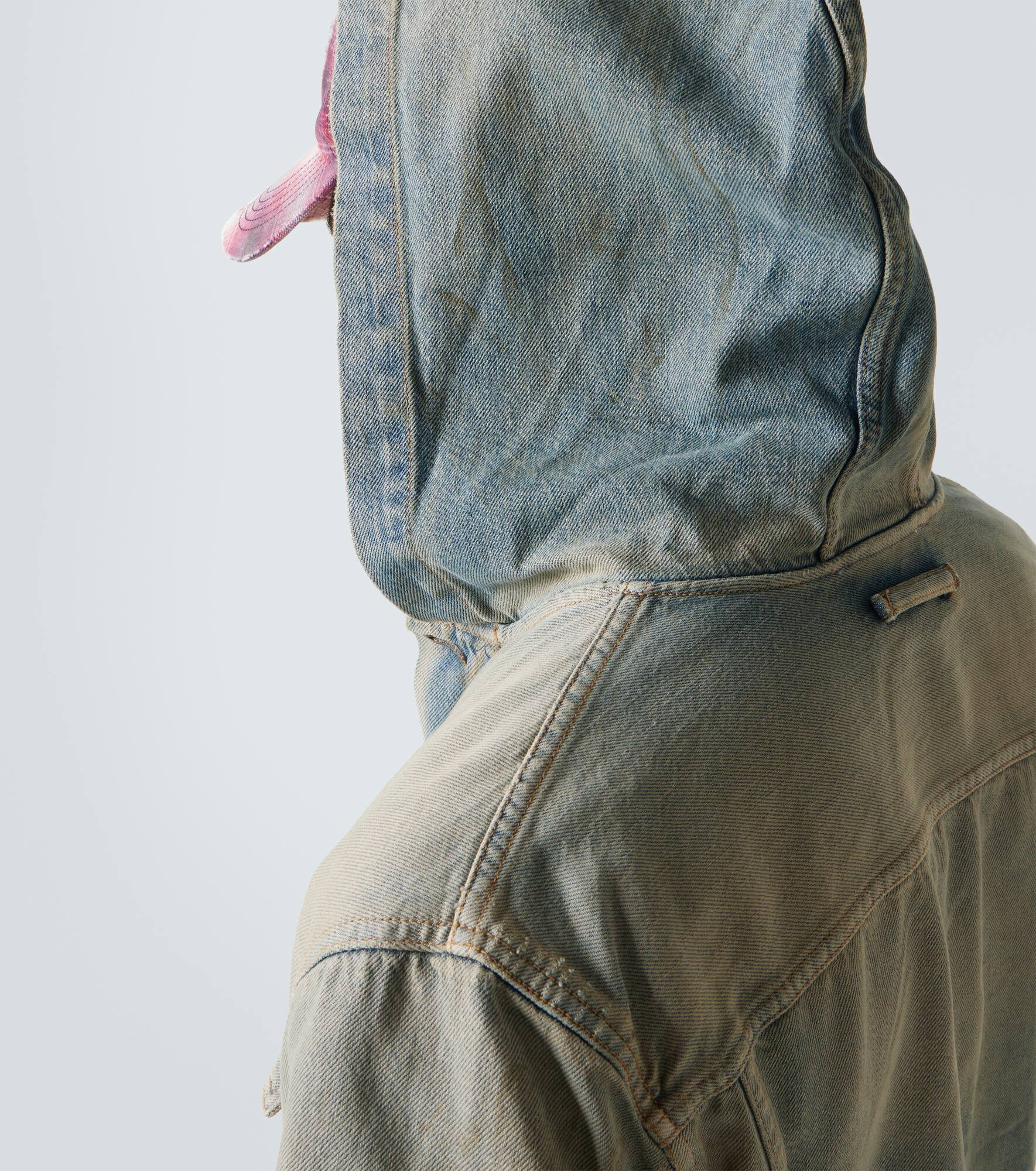 Hooded denim jacket - 6