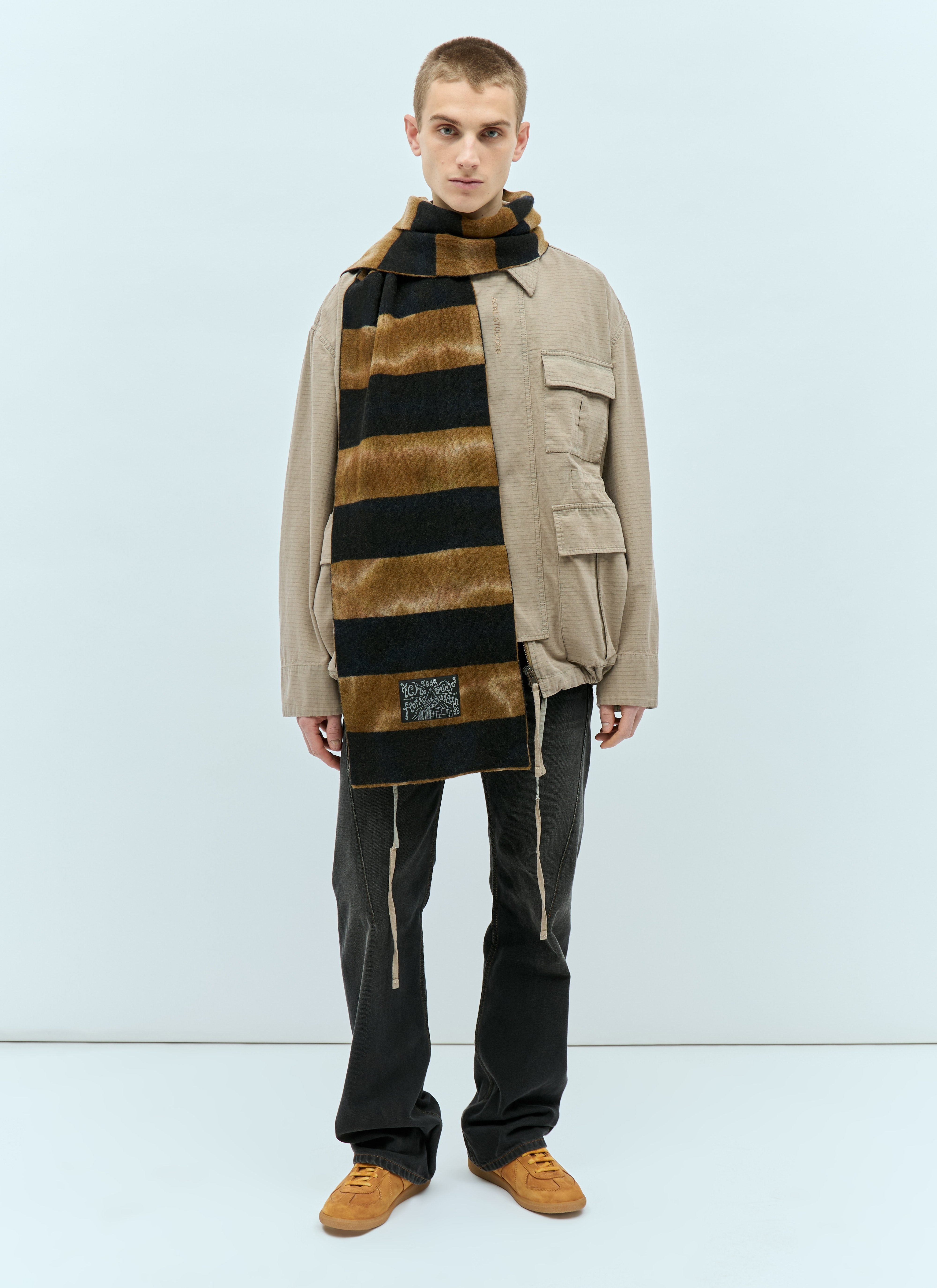 Acne Studios Men Tie-Dye Scarf - 3